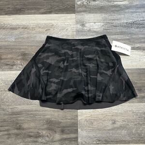 NWT NEW‎ Athleta Black Womens XS Supersonic Camo Match Point Tennis Skort